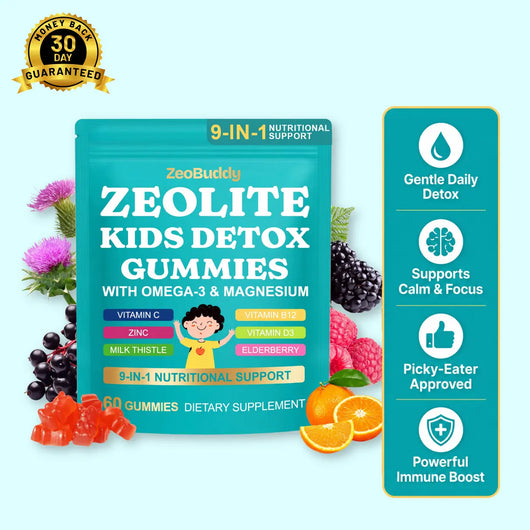 ZeoBuddy Kids Detox Gummies — 9-in-1 Daily Multivitamin